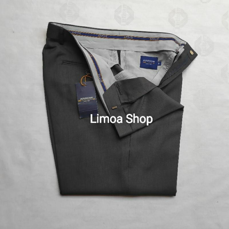 Celana Pria Formal ARROW Regular Abu Kehijauan AR 25