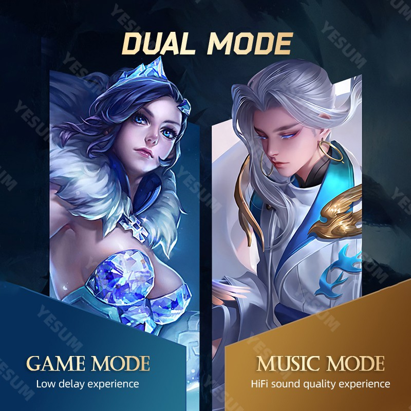 【BT030】Fxing S11 New Gaming Wireless Bluetooth low-latency Earphone TWS Headset Hoise-cancelling HD Calling Long Battery Life