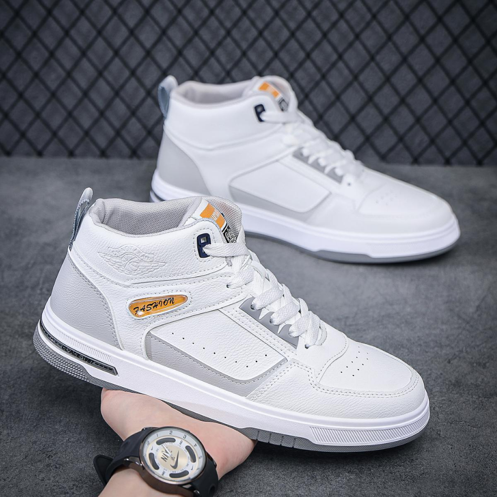 PANARYBODY Sepatu Olahraga Pria Panarybody Sepatu Cowok Warna Putih Modis Kekinian Harga Terjangkau 