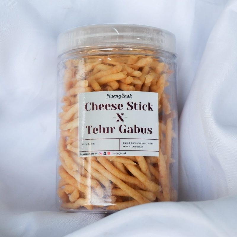 

cheese stick telur gabus 170gram cemilan sehat booster anak by ruangenak