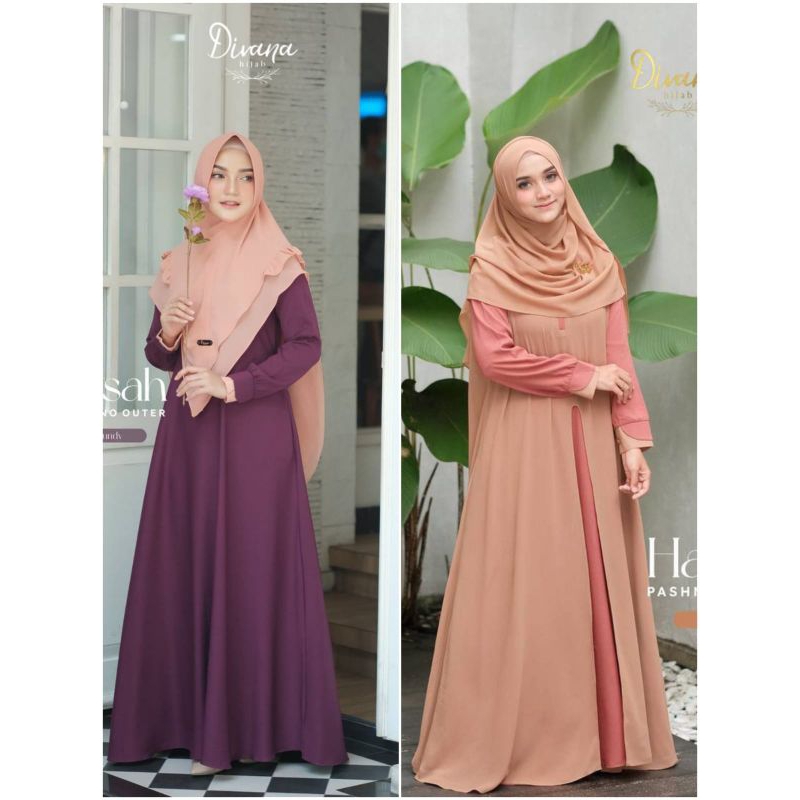 Dress/Gamis Syar'i Wanita/Hafsah by Divana