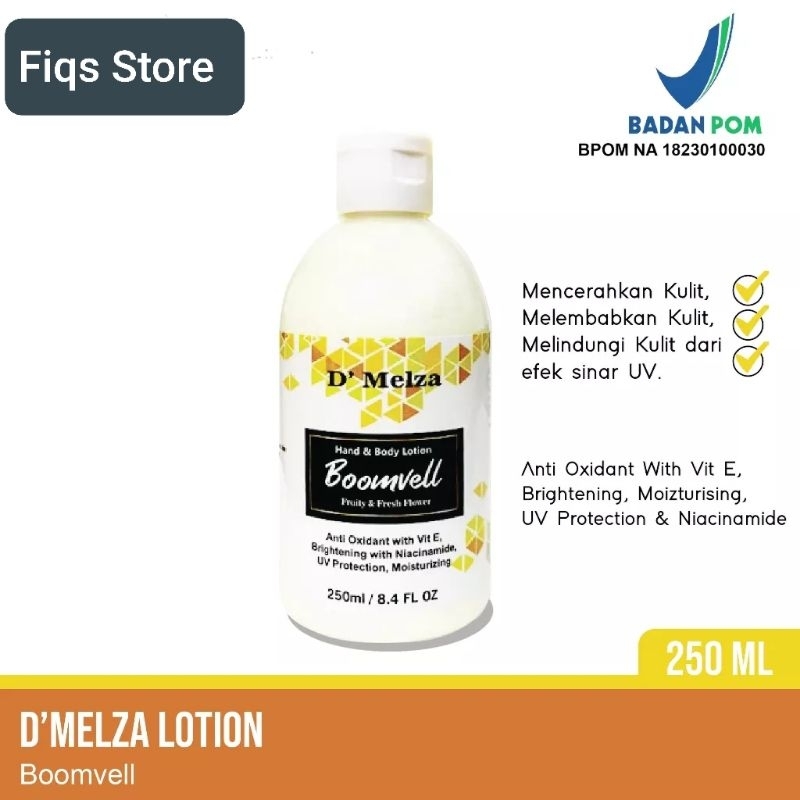 Body Lotion Whitening - Moisturizer D'Melza 250 ml BPOM