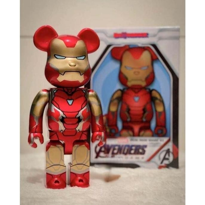 Figure BearBrick BE@RBRICK IRON MAN MARK 48 END GAME 400% / 28 cm