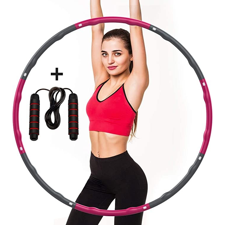 PROMO Alat Olah Raga Fitness Hula Hoop Foam Bongkar Pasang Hulla hoop / hula hoop / hulahup /Alat Fitnes Dewasa &amp; Anak Murah