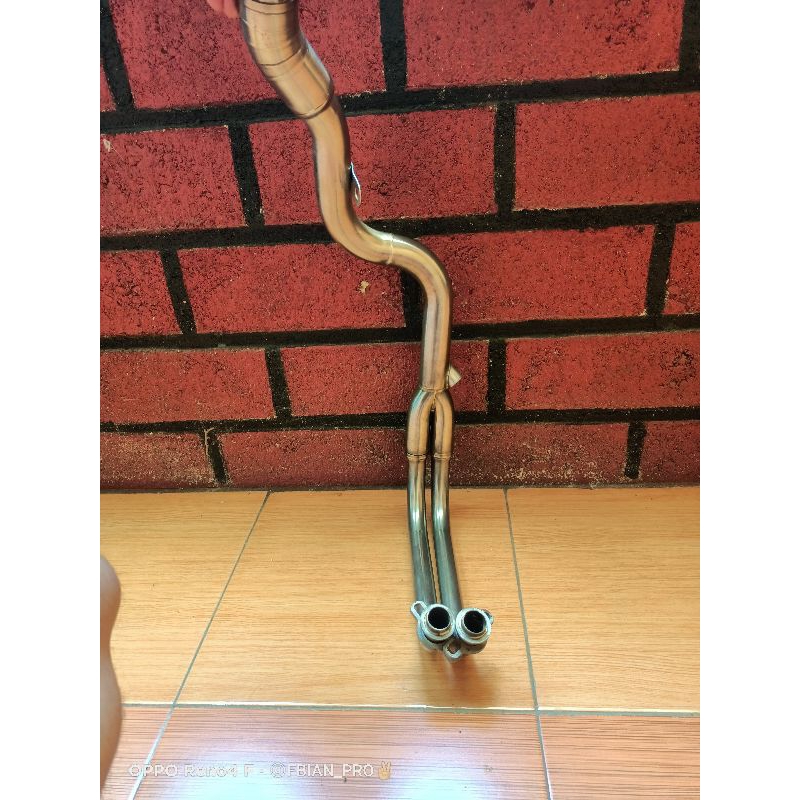 Header leheran knalpot R9h2 ori ninja 250 fi 2013-2017