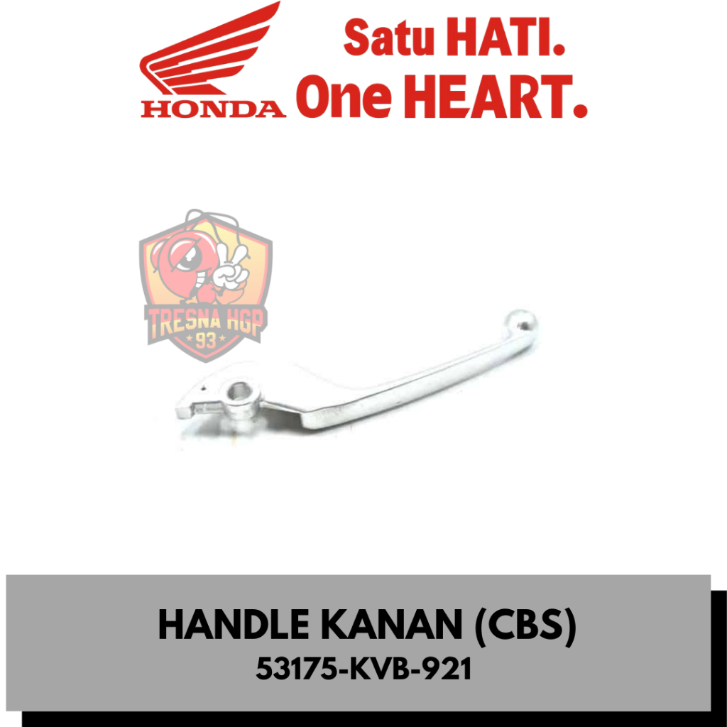 53175-KVB-921 HANDLE KANAN CBS BEAT FI SCOOPY FI ESP ORIGINAL | LEVER R STEERING HANDLE 53175KVB921
