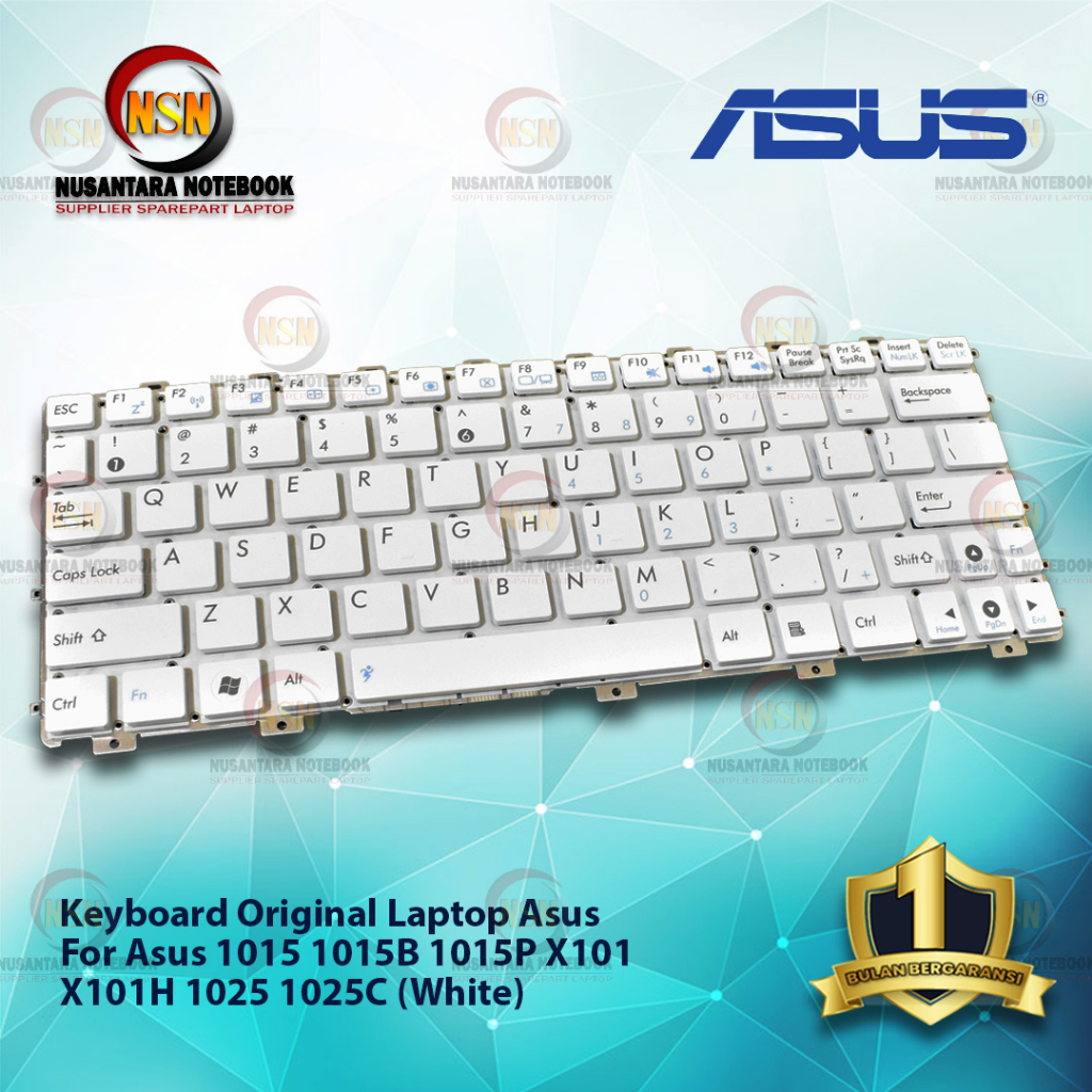 Keyboard Laptop Asus 1015 1015B 1015T 1015CX 1015P Putih White