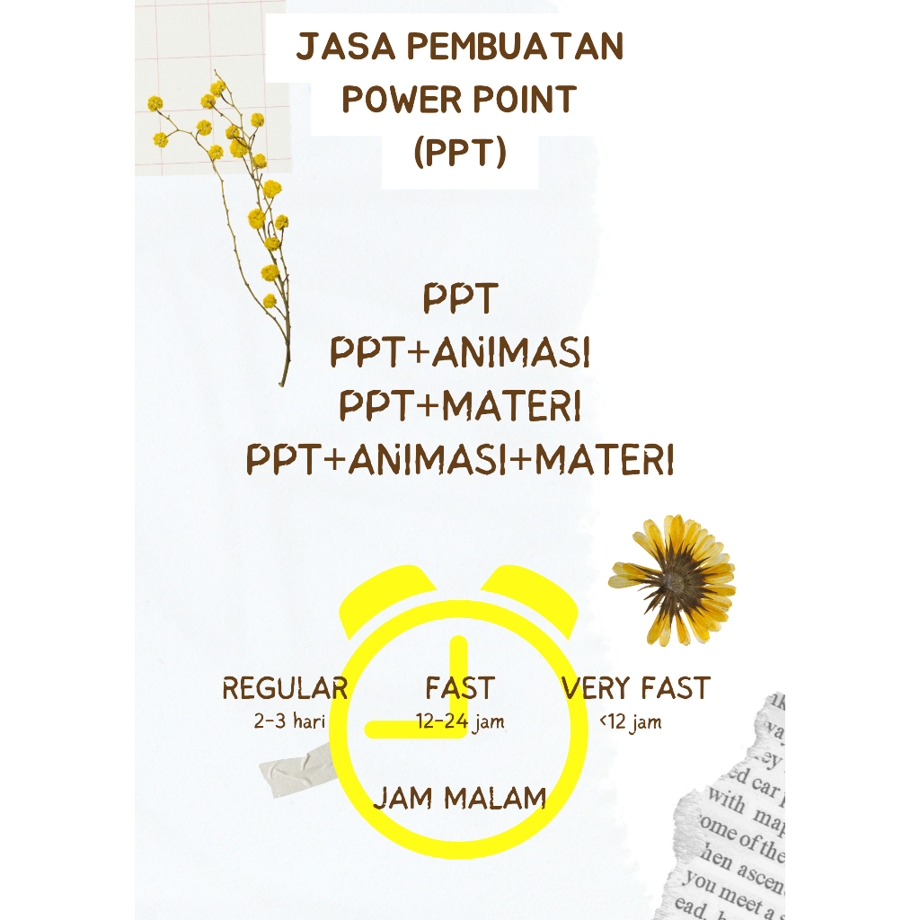 Jasa Pembuatan Power Point (PPT)