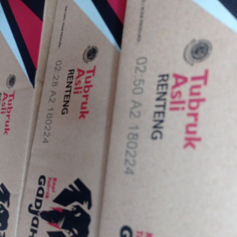 

Kopi TubrukGajah 1renteng isi 10saset