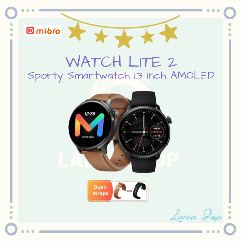 MIBRO WATCH LITE 2 - Sporty Smartwatch with 1.3 inch AMOLED Screen