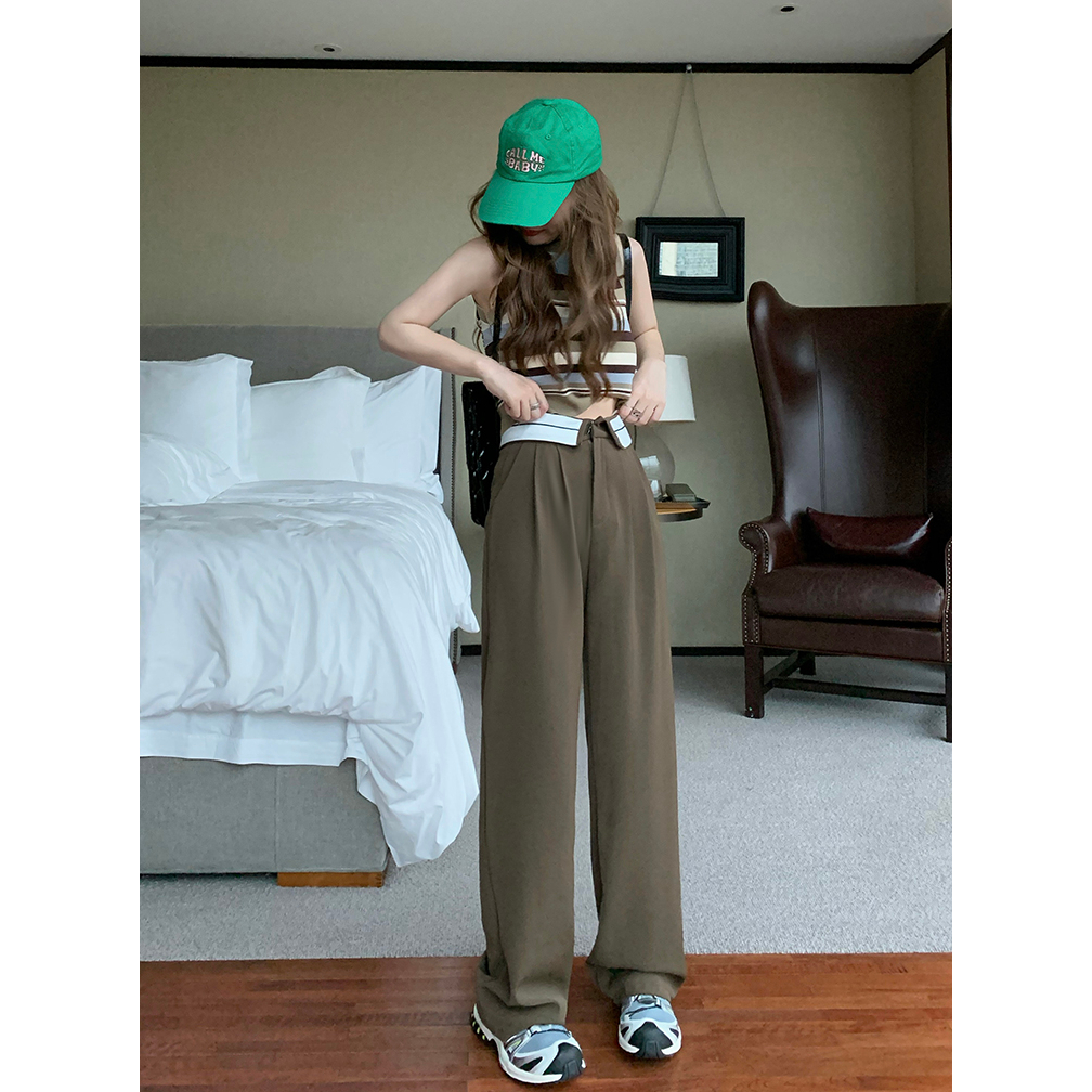 Celana Kulot Wanita Terbaru Loose Kekinian Celana Panjang Korean Style Celana Bahan Pants High Waist