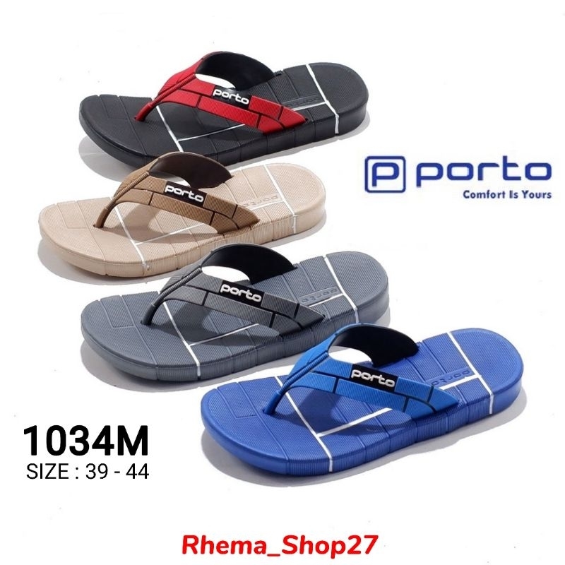 PORTO 1034M #TERBARU Sandal Jepit Pria Porto 1034M | Sandal Pria Casual Santai 39-44