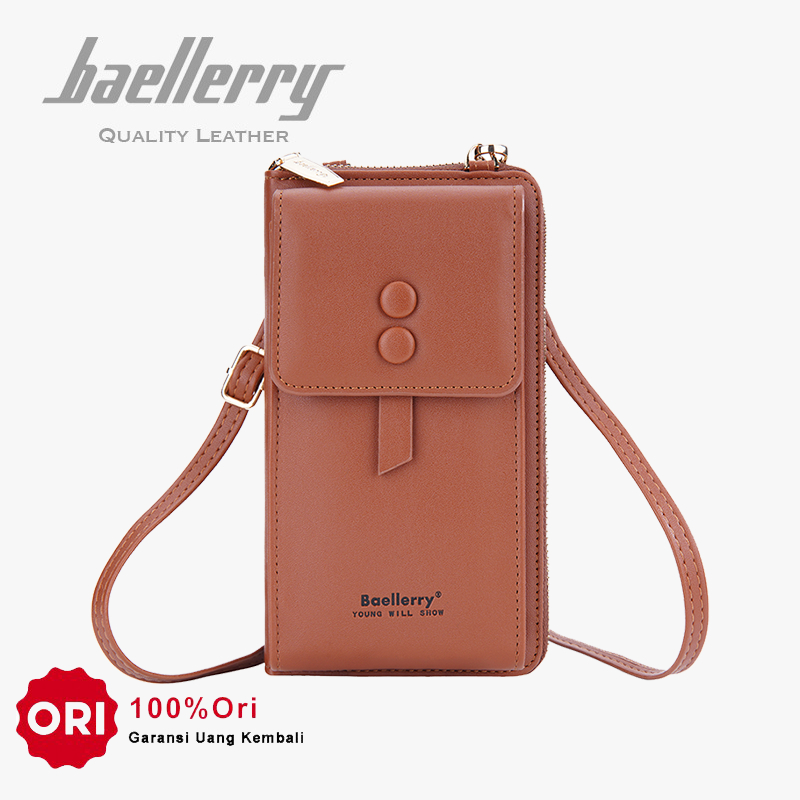 BAELLERRY N8691 Tas Selempang Wanita Tas Handphone Bahan Kulit PU Leather Premium WATCHKITE WKOS