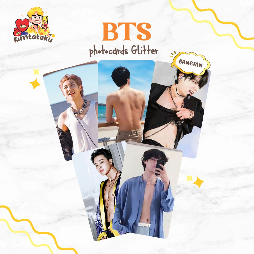 BTS photocard Glitter taehyung jungkook SEXY AESTHETIC