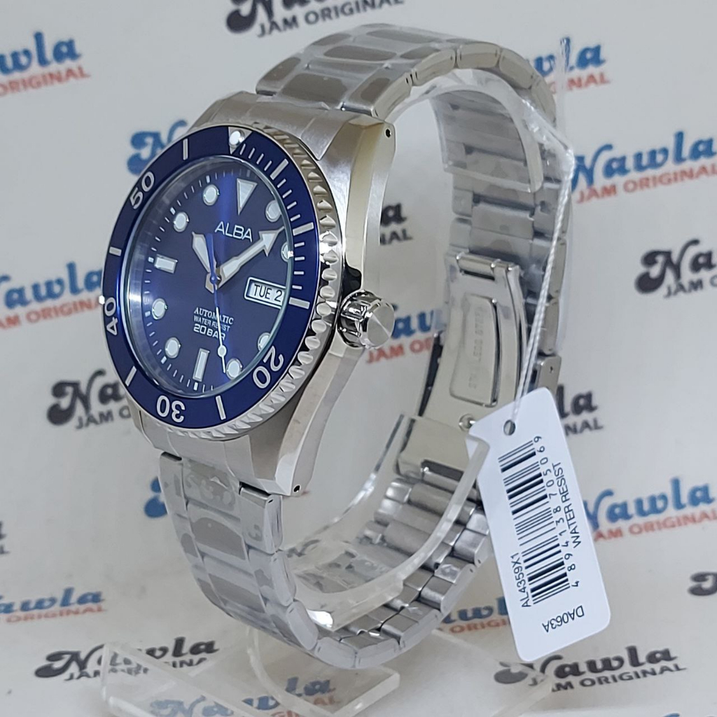 Alba Automatic AL4359X1 Blue Dial - Jam Tangan Pria AL4359