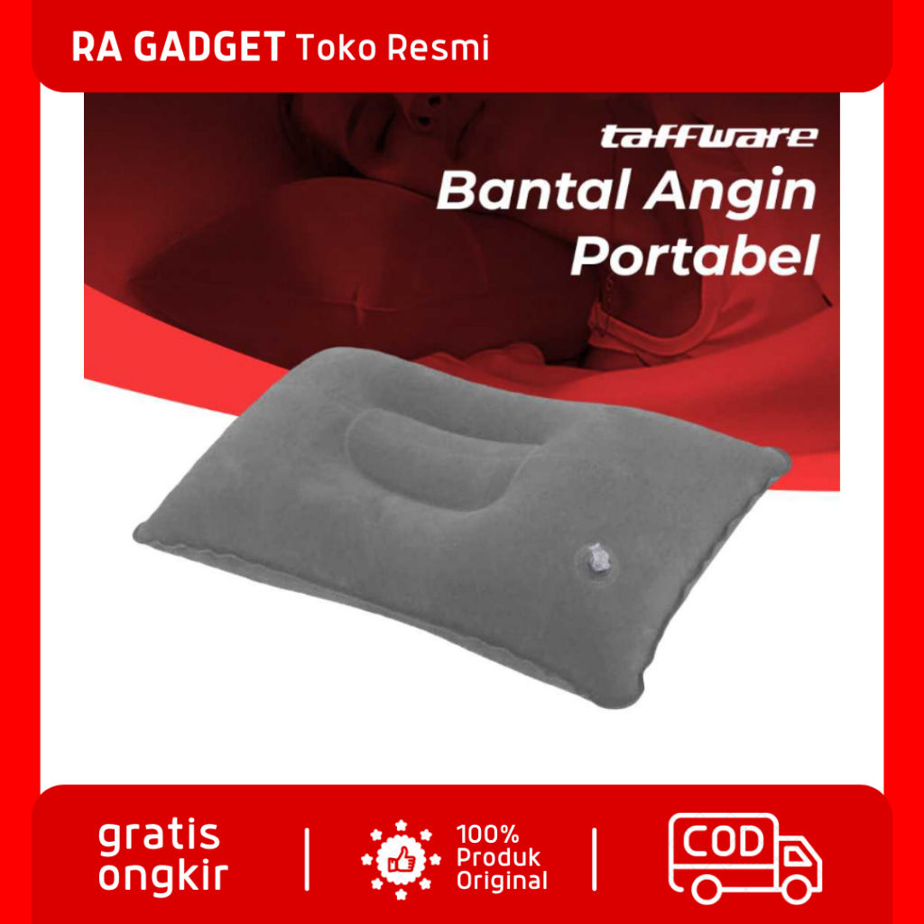 Bantal Angin Portabel Travel Air Pillow Inflatable / Bantal Angin Tiup Matras Lipat Pijakan Kaki Kak