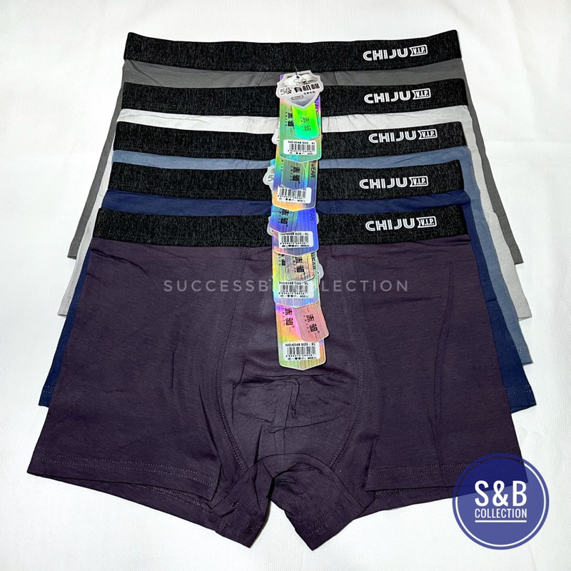(3 PCS) BOXER PRIA KATUN, BOXER JUMBO LINGKAR PINGGANG LEBIH 100 CM, CD PRIA SEGIEMPAT POLOS, boxer 