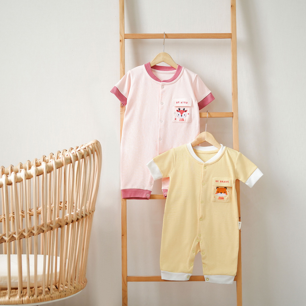 Nice Kids - Junn Playsuit Baby New Born (Size 0-2 Tahun)