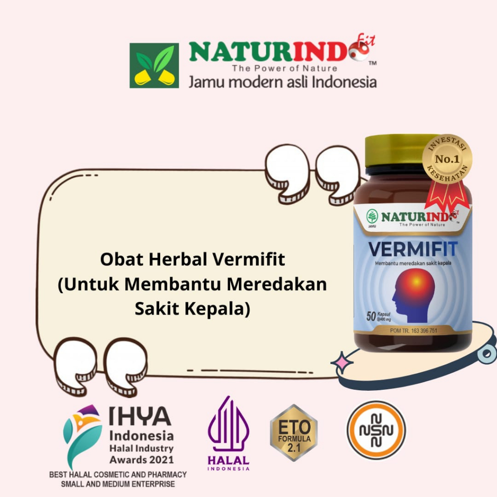 Obat Herbal Vertigo Dan Migrain Obat Vertigo Herbal Obat Herbal Sakit Kepala Vermifit Naturindo