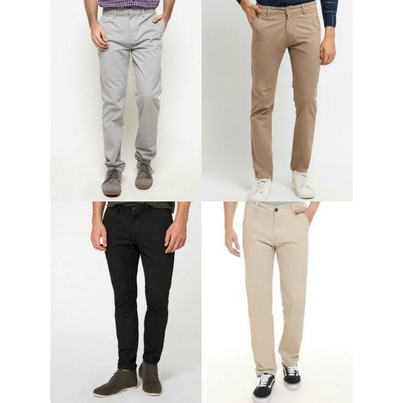CELANA CHINO SLIM FIT PRIA DETAILS