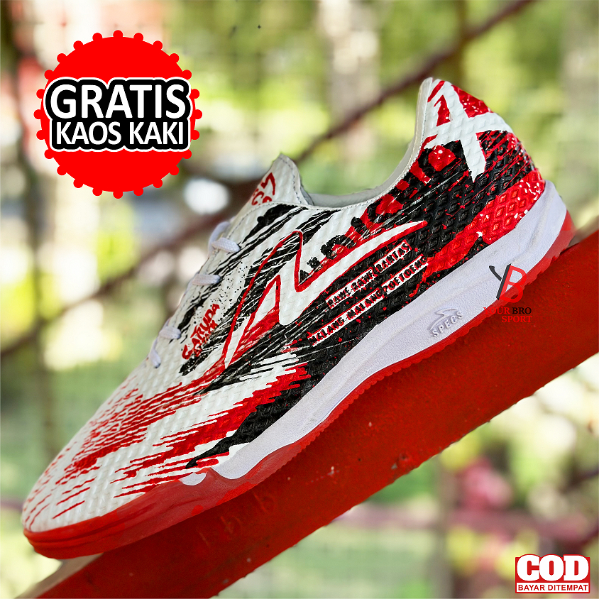 FREE KAOS KAKI PANJANG SEPATU FUTSAL BEST SELLER Sepatu futsal Specs Garuda Attack Reacto In Ultra S