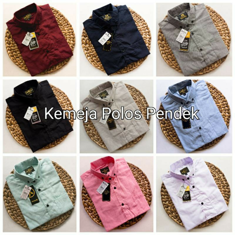 Kemeja panjang polos maroon