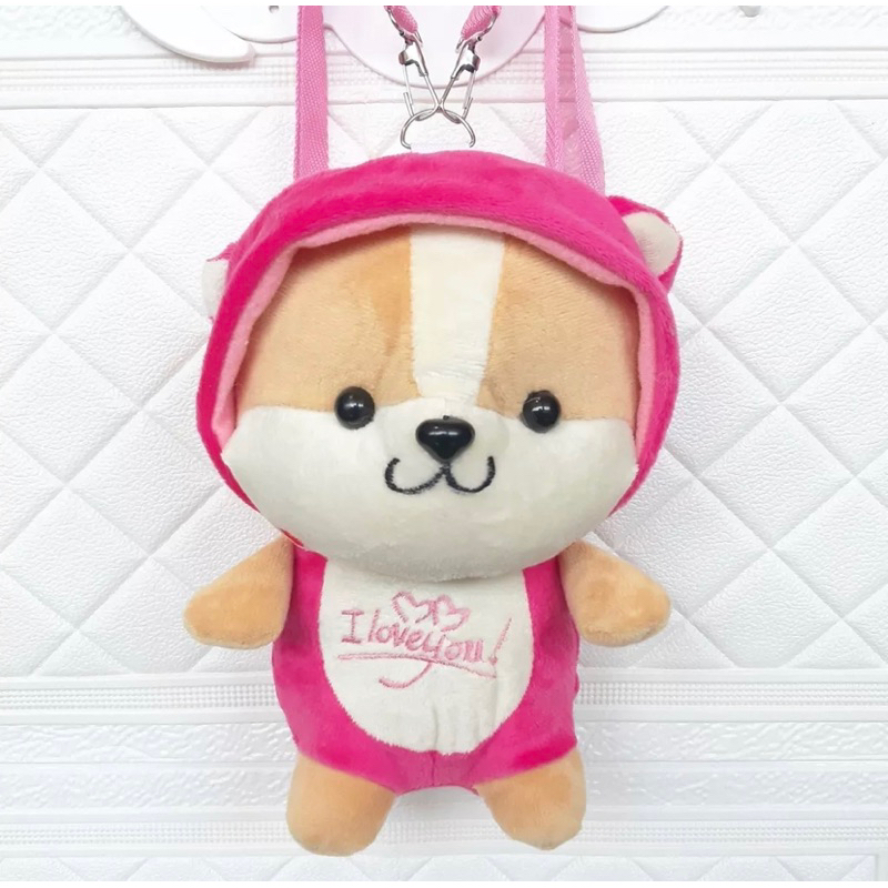 Tas Ransel Wanita Boneka Tupai | Tas Selempang Boneka Tupai