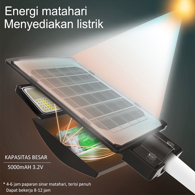 Solar Street Light 100W 200W 300W 400W 500W lampu jalan tenaga surya IP67 tahan air outdoor lampu tenaga surya otomatis