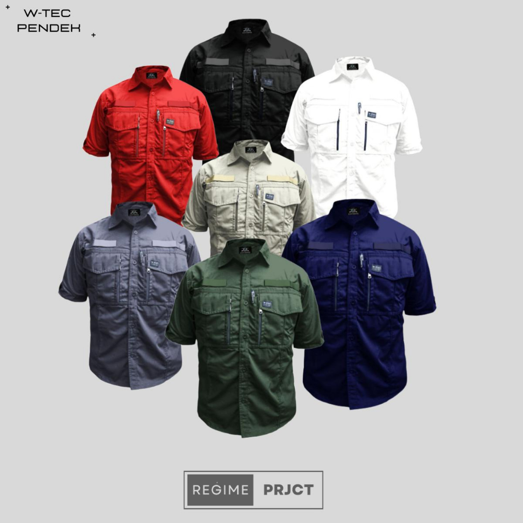 KAMEJA TACTICAL W-Tec Lengan pendek ,Kameja tactical lapangan PDL