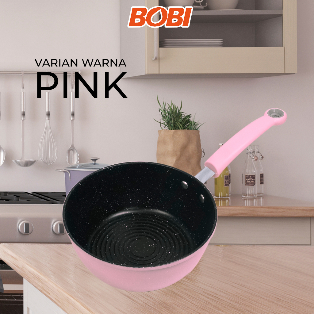 Milk Pot atau Panci Susu Rebus 18cm / Panci Anti Lengket Pan Kuah Masak Goreng / Milk Pot Bobi