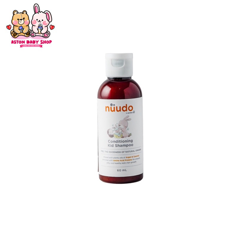 Nuudo Conditioning Kids Shampoo 60 ml Travel Size Shampo Anak