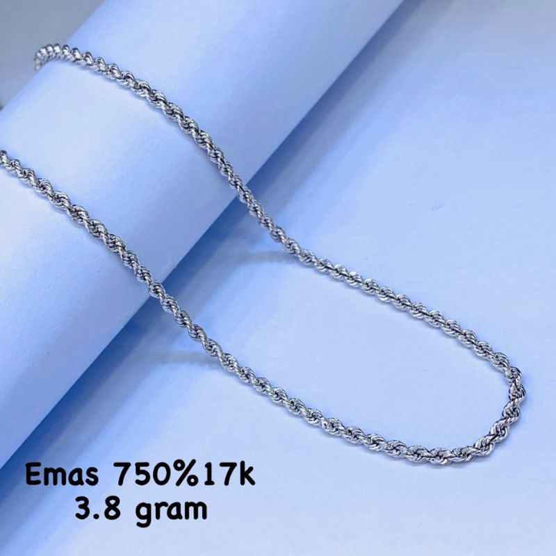 kalung tambang Emas 750%