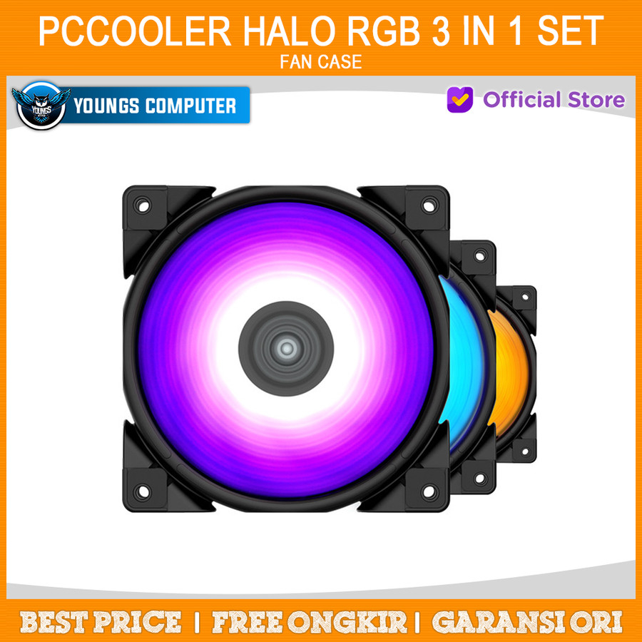 PCCOOLER HALO RGB (3 IN 1) SET | Fan Case 12CM