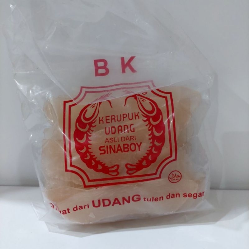 

Kerupuk Udang Sinaboy BK Putih Polos