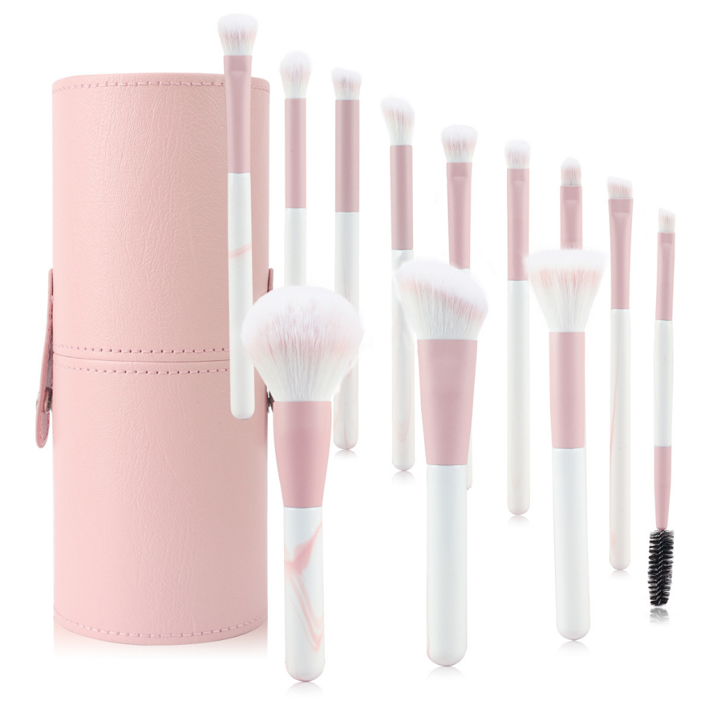 MAANGE Kit Kuas Make Up Premium 12pcs/Set Keanggunan Alami 1408