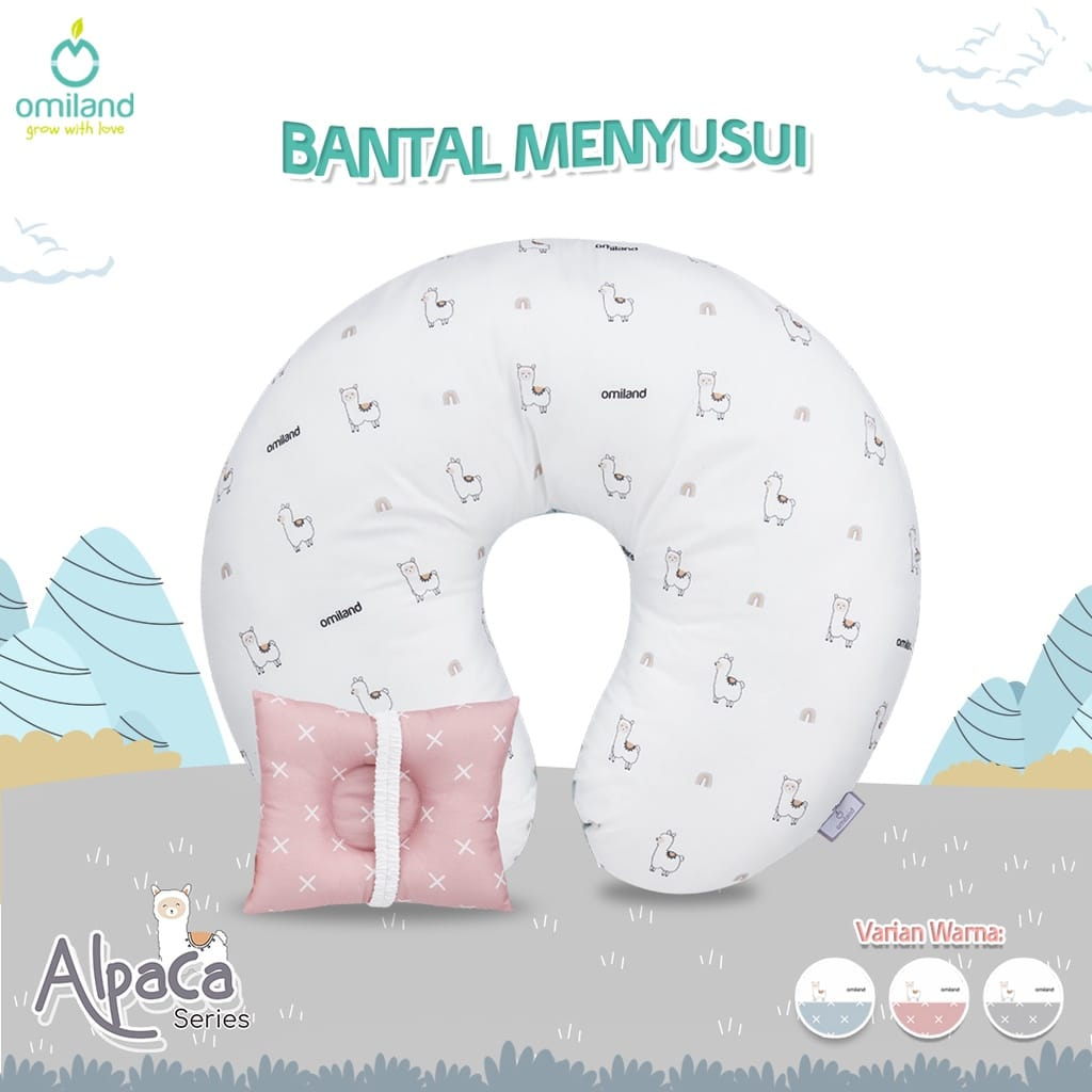 MOMS_ Bantal Menyusui  Alpaca Series Omiland Free Bantal Peang