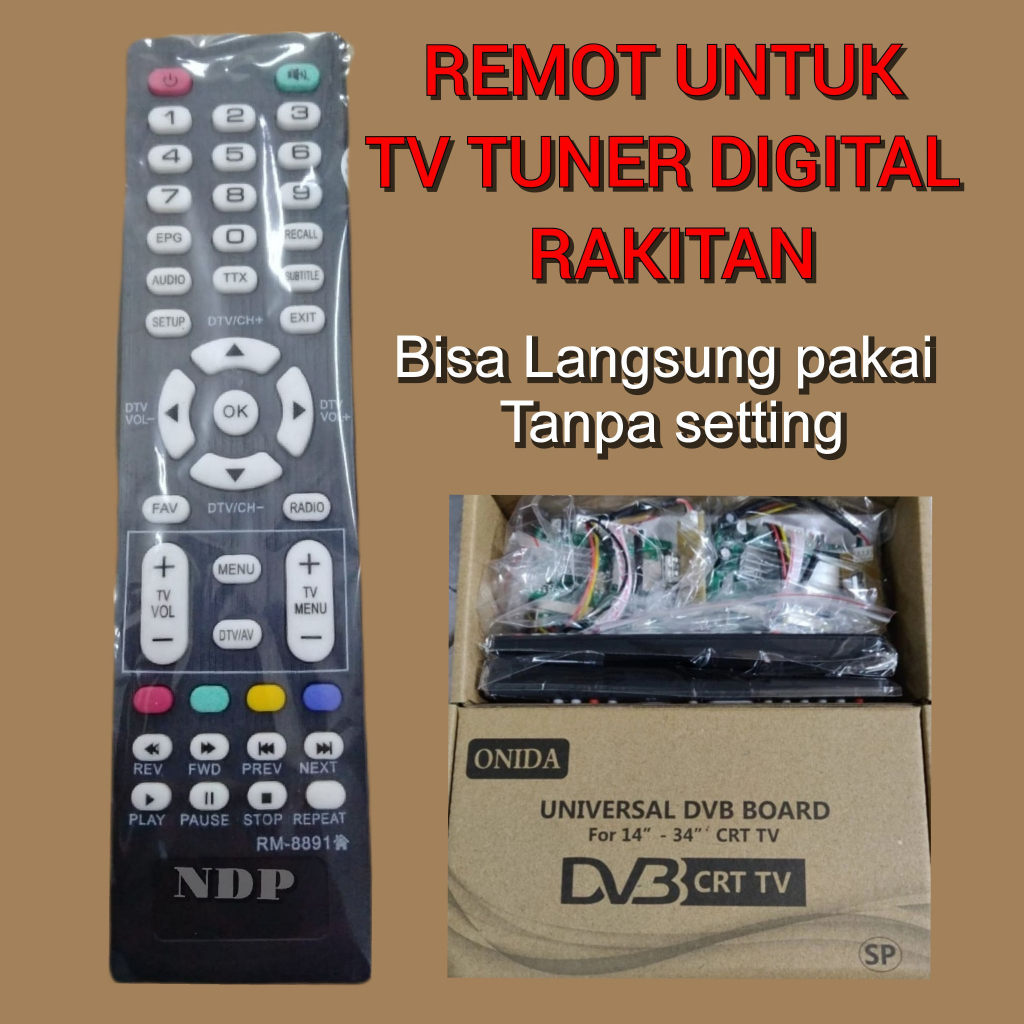 Remot TV Tuner Rakitan yang sudah digital