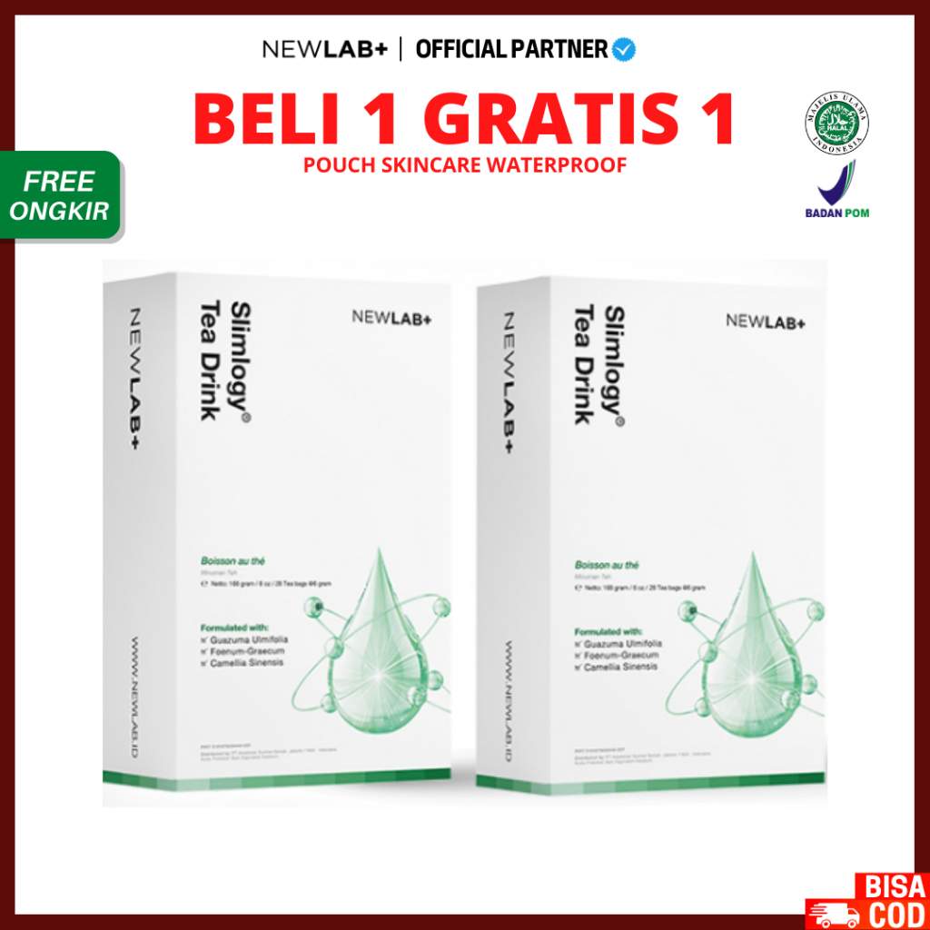 [ FREE GIFT ] Beaudelab Slimming &amp; Detox Green Tea, Teh Diet Detoks, Suplemen pelangsing herbal, Makanan diet Original BPOM