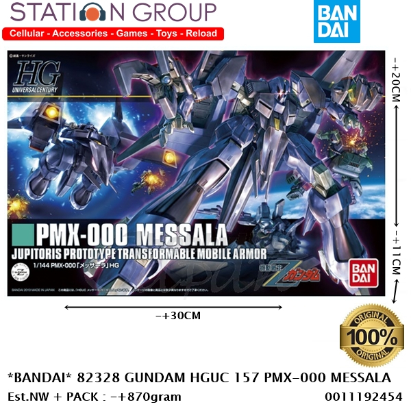 BANDAI 82328 GUNDAM HGUC 157 PMX-000 MESSALA - GUNPLA MODEL KIT
