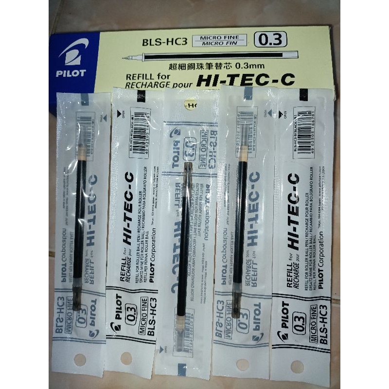 

REFFIL / ISI PENA Hi-Tec C 0.3 HITAM, isi pen hitek/ Isi Pena Hitek 0.3