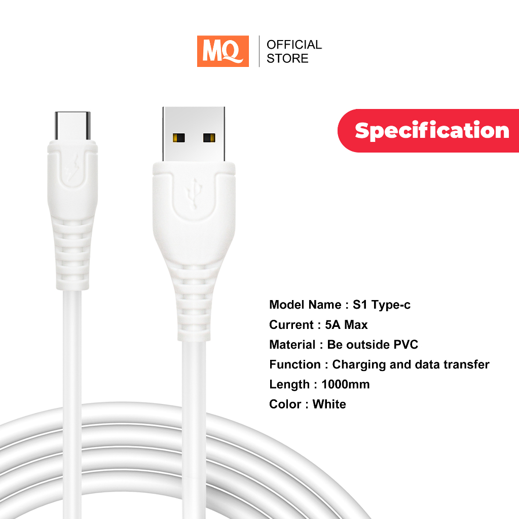 [PAKET GROSIRAN] MQ 12 Pcs USB Kabel Type-C Quick Charge