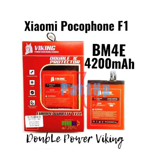 Baterai Viking BM4E / Xiaomi pocophone F1 / Batu Batre Batere Baterei