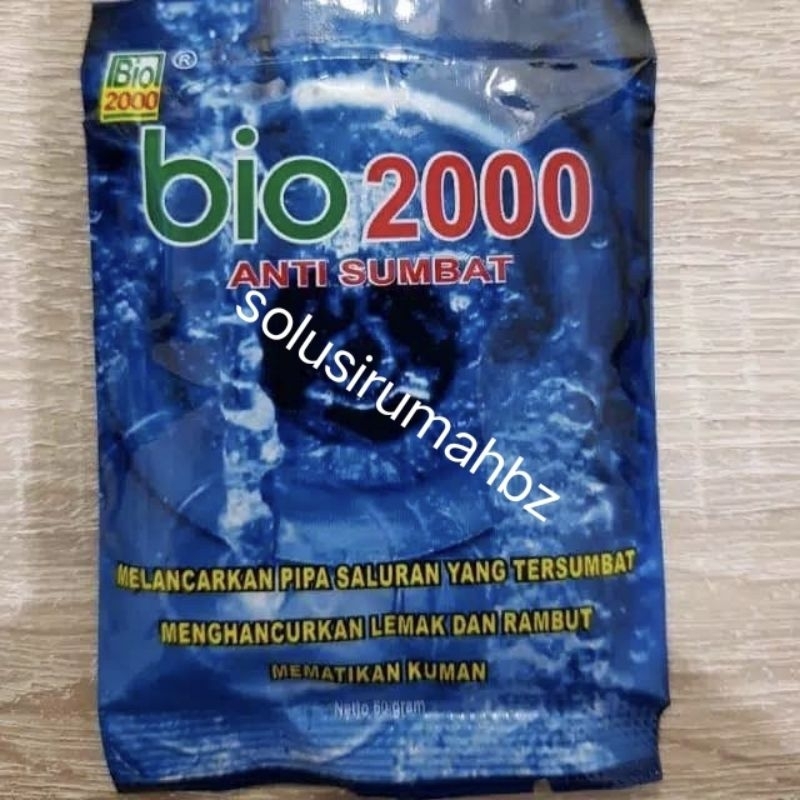 Bio 2000 bio2000 Obat Anti Sumbat WC toilet wastafel SACHET 60 GRAM