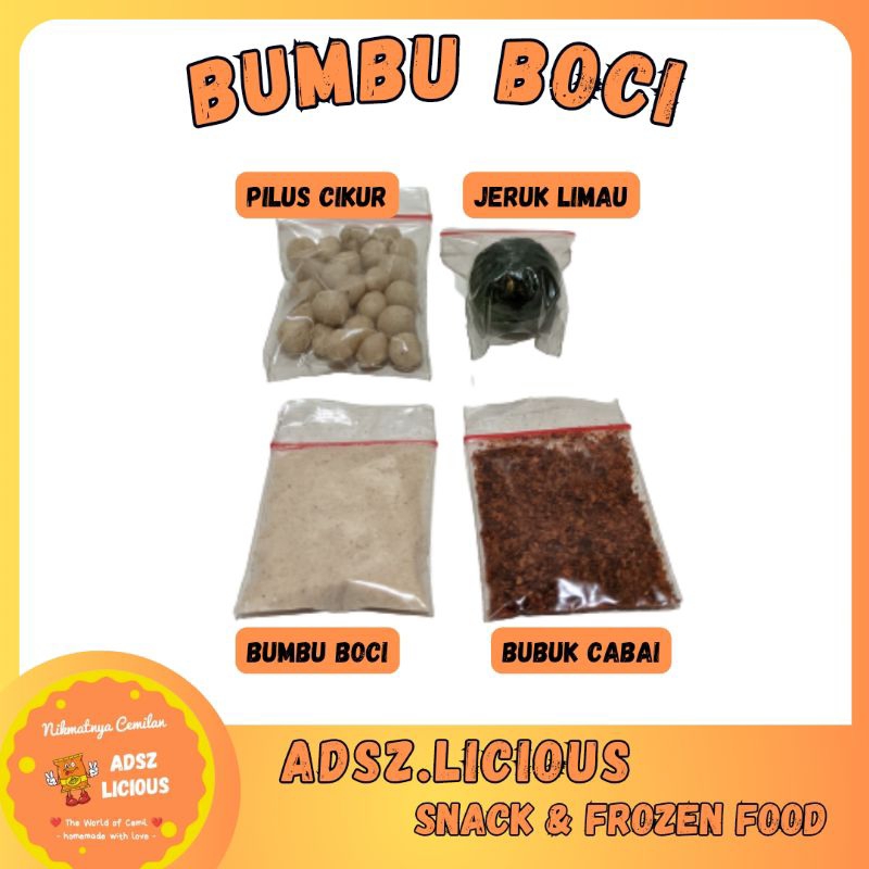 

BUMBU BOCI BASO ACI | CABE BASO ACI SEBLAK