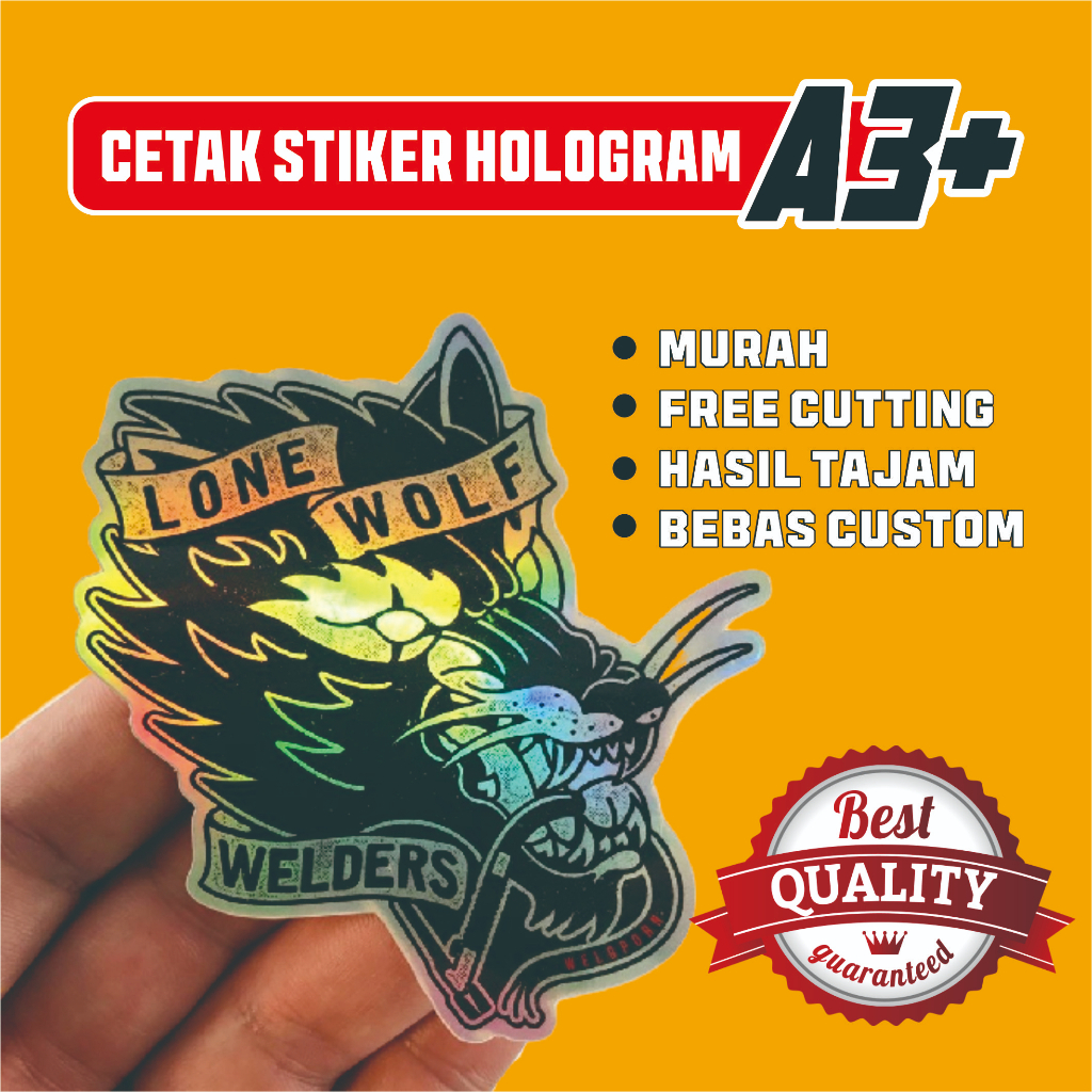 

Cetak Stiker Label Hologram A3+ (Print & Cutting)