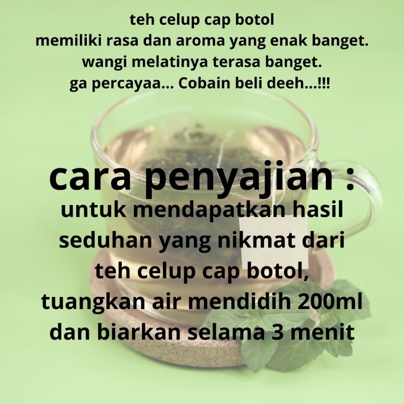 TEH CELUP CAP BOTOL HIJAU TEH HIJAU MELATI TEH MELATI TEH HIJAU TEH CELUPTEH HIJAU CAP BOTOL TEH CAP BOTOL TEH CELUP MURAH