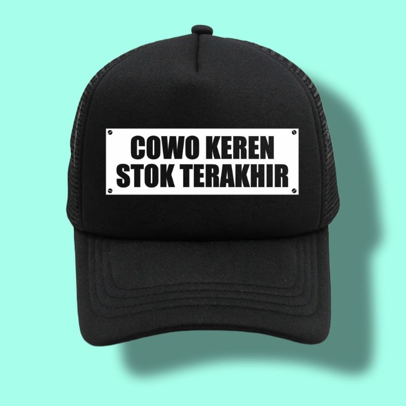 TOPI TRUCKER JARING COWO KEREN STOK TERAKHIR//TOPI KATA KATA