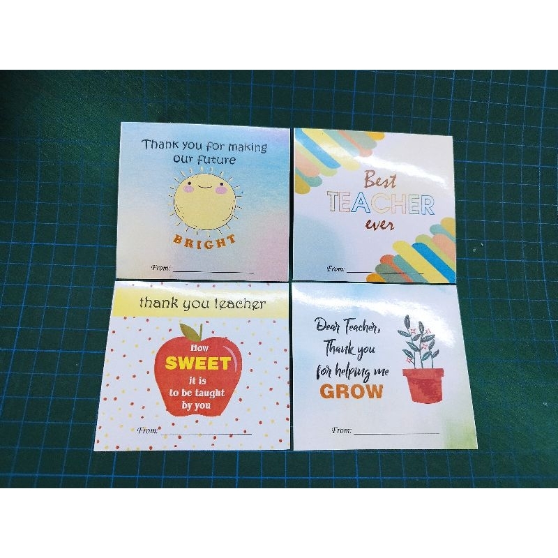 

sticker thank you teacher colorful 20 pcs mix 4 motif