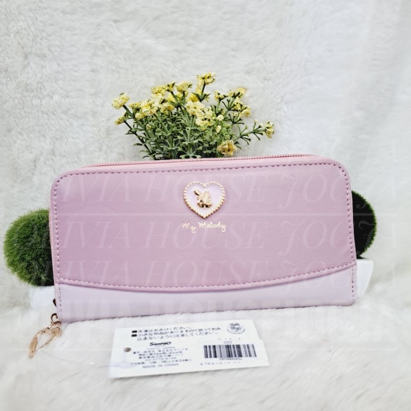 Dompet My Melody Emboss Dompet Panjang My Melody Pink Emboss Dompet Wanita My Melody Emboss