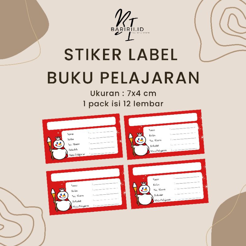 

MIXUE VIRAL STIKER LABEL BUKU PELAJARAN PACK